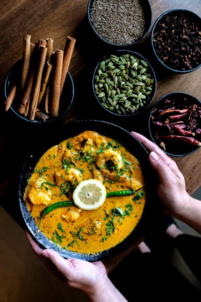 Authentic Prawn Goan Curry, a coastal Indian seafood dish.
