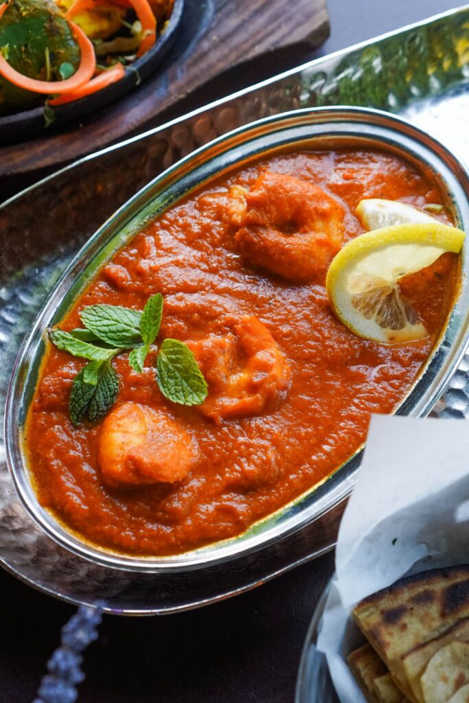spicy prawn vindaloo portuguese style curry