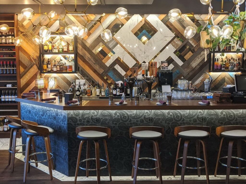 Stylish cocktail bar located on Main Street in Vancouver.