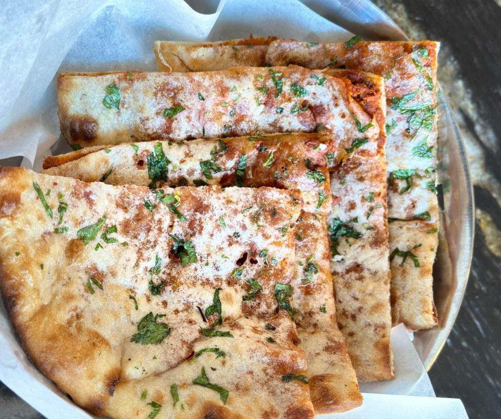 Kulcha bread at Sula Indian Restaurant