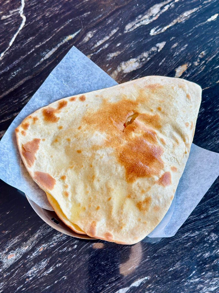Tikona paratha triangle-shaped Indian bread