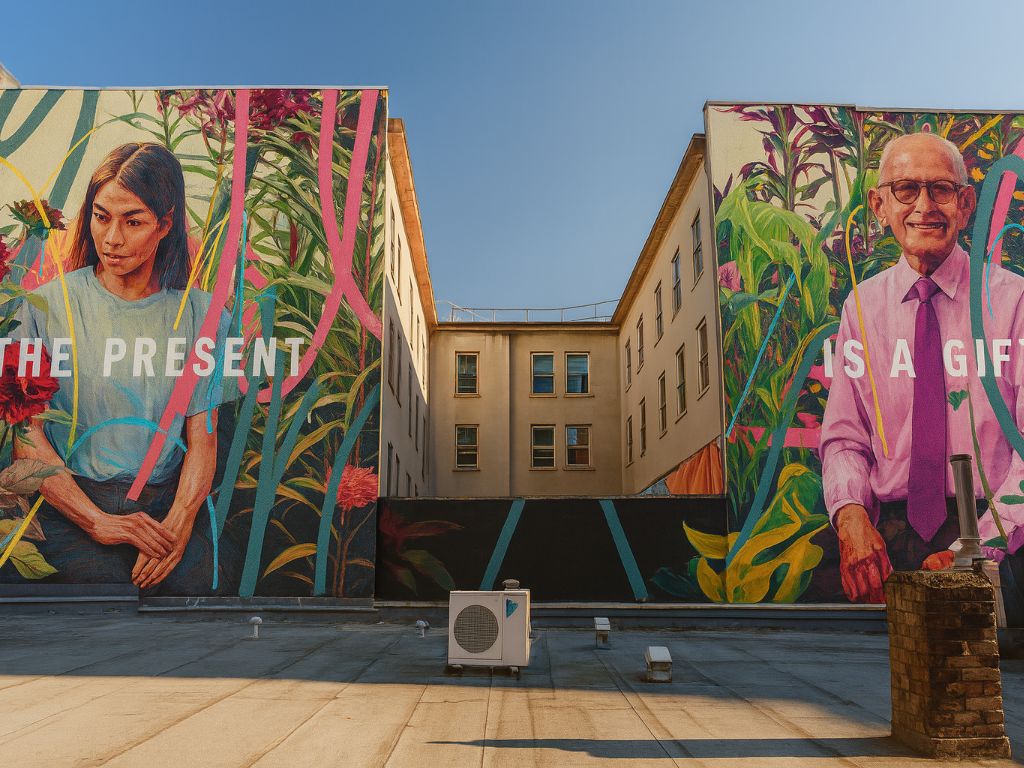 Vibrant Street Art Mural on Main Street Vancouver