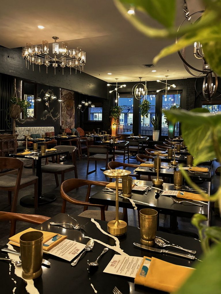 Sula Indian Restaurant Commercial Drive: Authentic Vancouver Dining Interior of Sula Indian Restaurant on Commercial Drive, Vancouver.