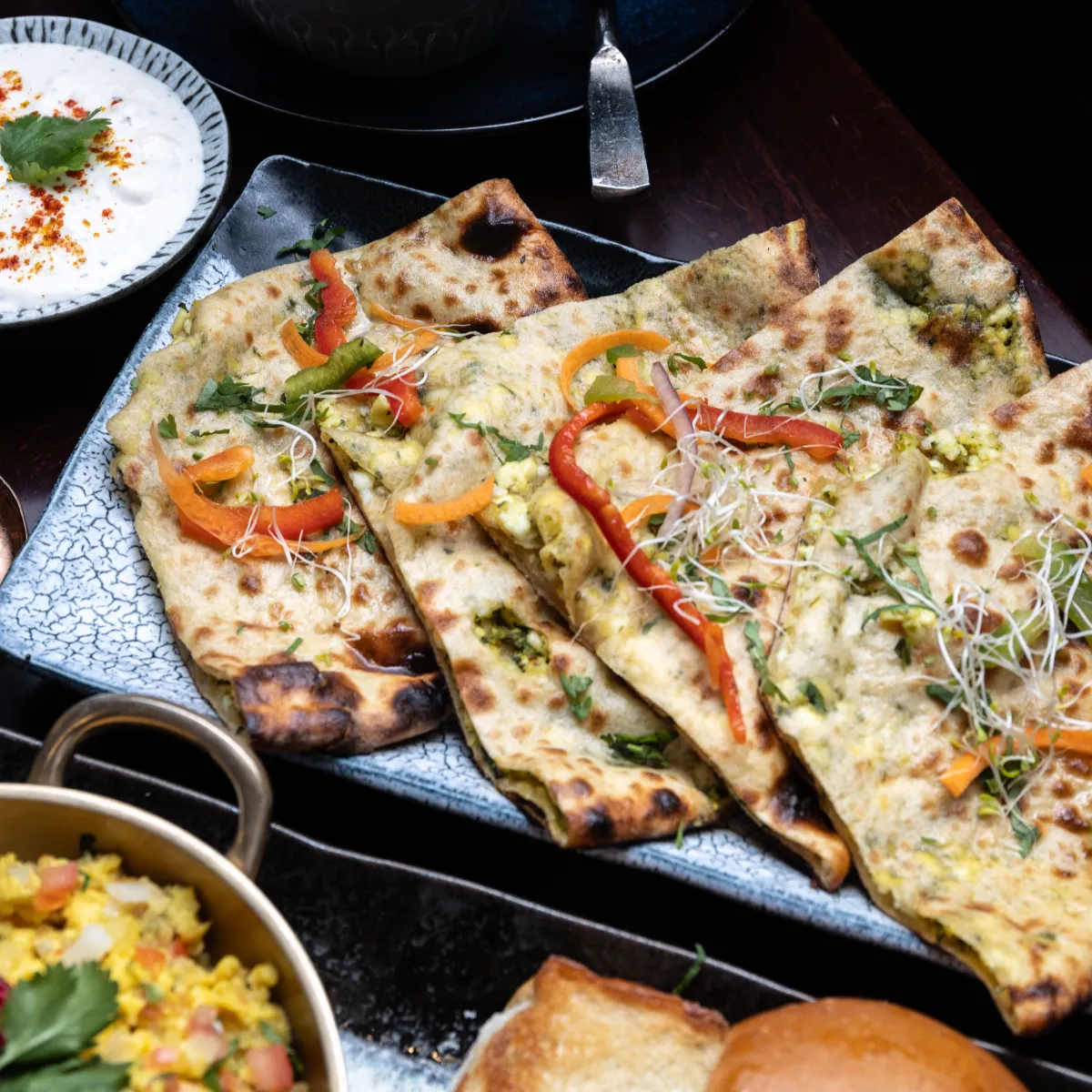 Tandoori Aloo Peas Paratha (Ve)