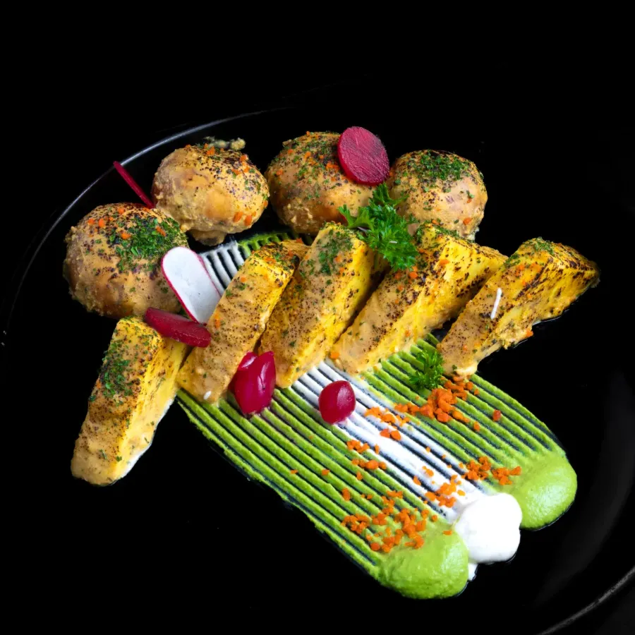 Multani Grilled Paneer and Mushrooms