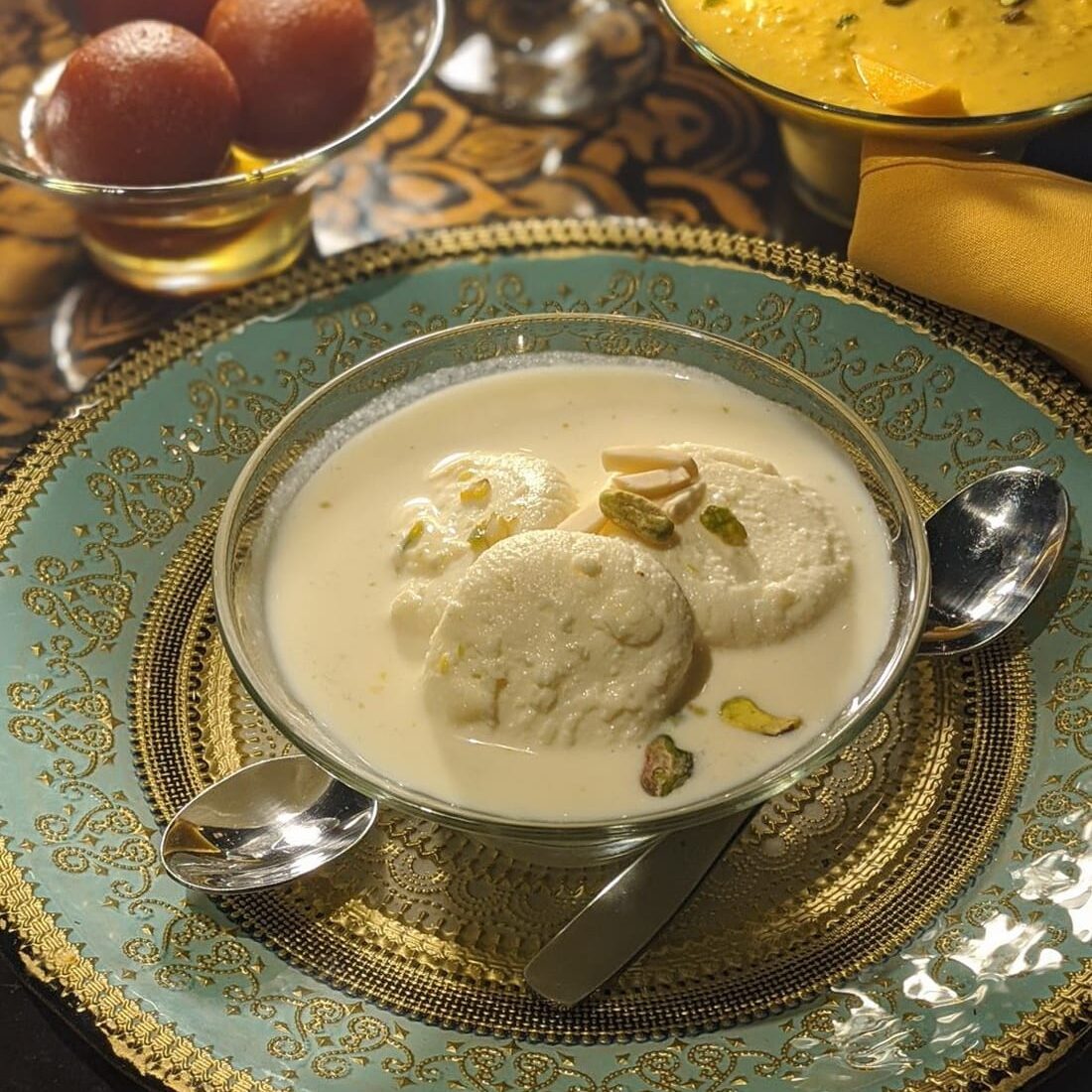 Almond Rasmalai (V)