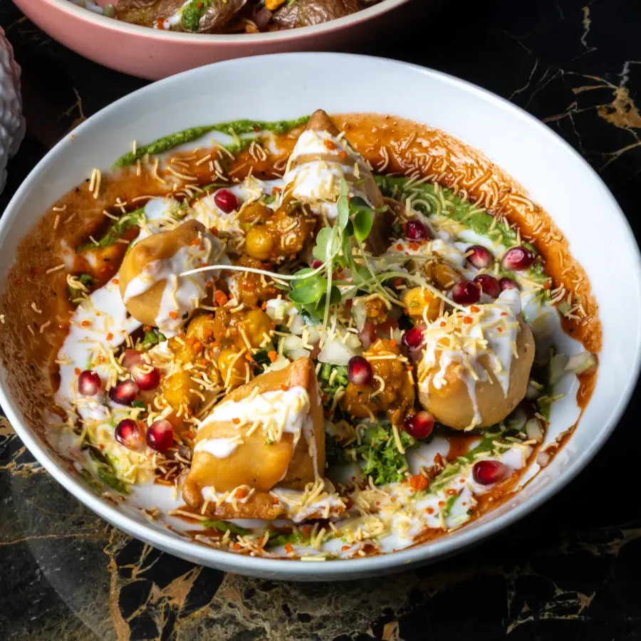 Ragda Samosa Chaat (V)