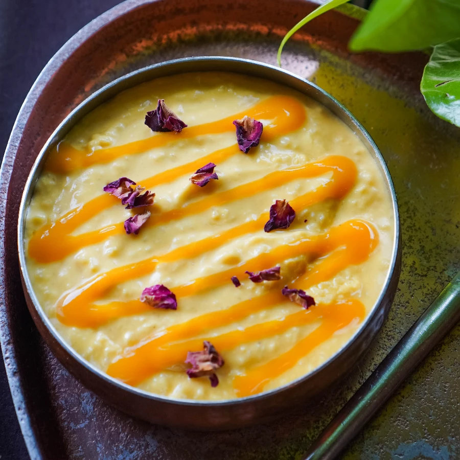 Mango Coconut Rice Pudding (Ve, Gf)