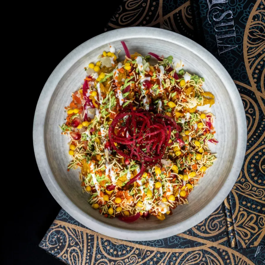 Aloo Tikki Chaat (V)